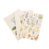 Lot de 3 Carnets Wild Flowers A6 – Carnet de Notes, Voyage, Recettes, Journal Intime
