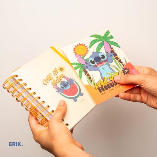 Agenda Scolaire Journalier 2025-2026 Stitch - Organisation et Style pour Élèves