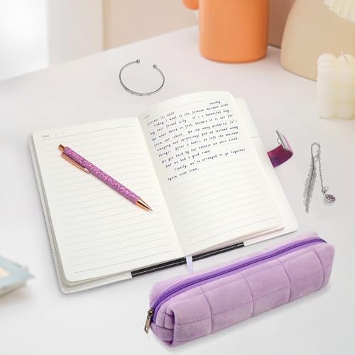 TNSLAND Set de Papeterie Violet : Journal Intime Fille avec Serrure, Stylo, Bracelet et Marque-Page - Le Coffret Cadeau Idéal pour Filles de 7 à 14 Ans