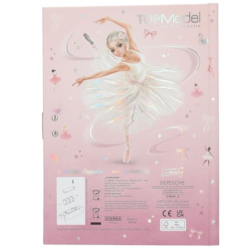 TOPModel Ballet - Journal Intime à Code et Musique, 80 Pages Illustrées
