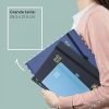 POPRUN Agenda 2025-2026 Semainier Vertical 26.5 x 21.5 cm, 17 Mois, Couverture Rigide, Vert Minuit