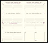 Agenda Semainier de Poche Exacompta Eurotime 16 Amélie 2026 - Format 8,5 x 16 cm - Finition Synthétique Effet Cuir Lisse