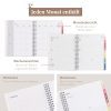 Rileys Agenda 2026-2027 : Planificateur Journalier, Hebdomadaire et Mensuel - Format 20x15 cm, Bleu Typographique - Organisation Optimale pour l'Année Scolaire et Professionnelle