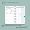 Agenda de Poche POPRUN 2025-2026 Semainier 16,5 x 9 cm - 17 Mois Bleu Vert