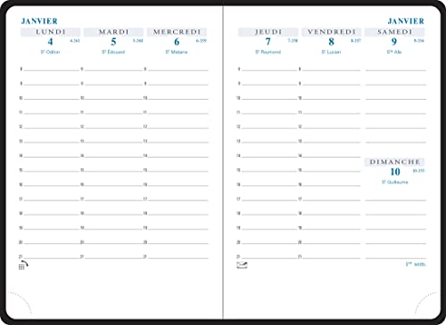 Agenda semainier de poche Exacompta Horizons 13 Sésame 2026 - Terracotta 9x13 cm
