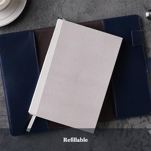 TIEFOSSI Journal Intime Vintage avec Cadenas - Carnet Rechargeable A5, 224 Pages Numérotées