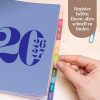 Rileys Agenda 2026-2027 : Planificateur Journalier, Hebdomadaire et Mensuel - Format 20x15 cm, Bleu Typographique - Organisation Optimale pour l'Année Scolaire et Professionnelle