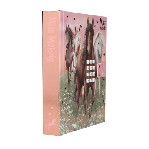 Miss Melody - Journal Intime à Code Chiffré et Musique - 80 Pages Illustrées pour Filles