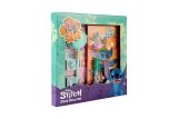 Disney Stitch - Journal Créatif pour Enfants avec Autocollants, Tampons et Paillettes - Cadeau Idéal dès 3 Ans
