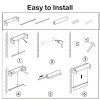 Distributeur Mural Porte-Rouleau Papier Kraft avec Coupe-papier - Largeurs Multiples