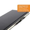 Westcott Carnet de Notes DIN A4 Quadrillé – 192 Pages, Couverture Rigide, Poche Intérieure, Marque-Page et Porte-Stylo
