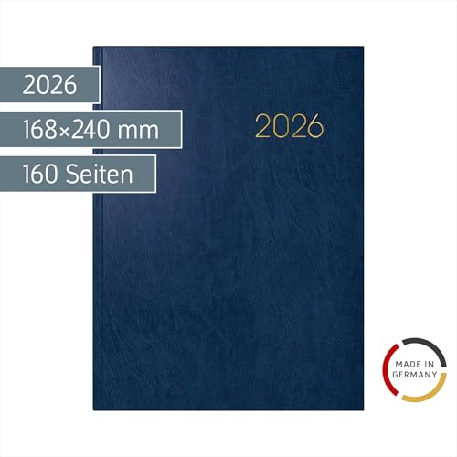 Agenda BRUNNEN 797 2026 - Planification Hebdomadaire, 168x240mm, Bleu