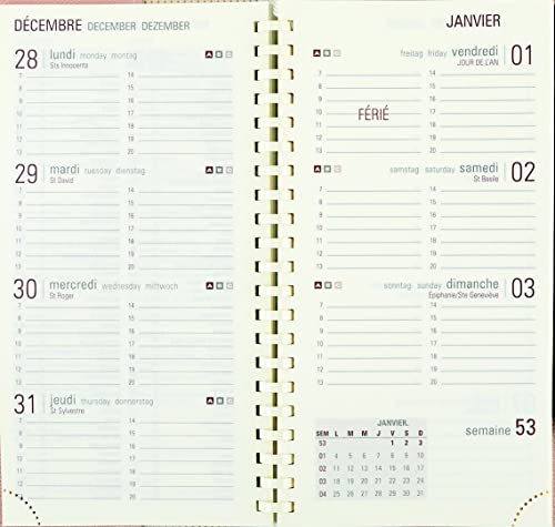 Lot Agenda Civil 2026 Lady 16 S Oberthur Semainier avec Stylo Stylus Touch Blumie Lilas