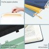 Agenda Journalier A4 POPRUN 2026 - Grand Format, Couverture Rigide, 1 Page par Jour, Vert Pacifique