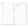Planificateur Hebdomadaire A6 Personnalisé 2025-2026 : 1 Semaine sur 2 Pages, Notes, Contacts, Papier 100g/m², 95x171mm