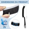 Cleangor Brosse à Joints Noire - Nettoyage Profond pour Cuisine et Salle de Bain