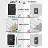 WEMATE Journal Intime à Code A5 en Cuir PU Vintage avec Serrure - 240 Pages Rechargeables pour Élèves et Professionnels