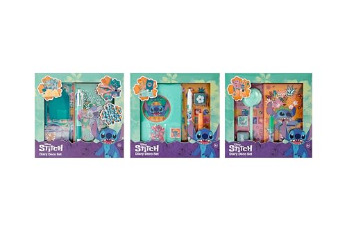 Stitch Journal de Bricolage Fluffy pour Enfants - Kit Créatif DIY avec Autocollants, Paillettes et Stylos