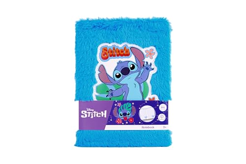 Stitch Carnet de Notes Peluche A5 Bleu - Journal Créatif Disney pour Enfants dès 3 ans