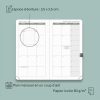 POPRUN Agenda de Poche 2025-2026 : Semainier 16,5 x 9 cm, 17 Mois, Couverture Rigide PU Cuir, Papier 80g/m², Idéal Étudiant, Menthe Verte