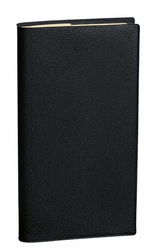 Agenda Scolaire Quo Vadis Prestige 2026-2027 - Semainier Horizontal Spiralé Noir Impala 8.8x17 cm