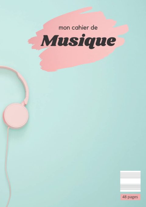 Cahier de Musique A4 - 48 Pages, 11 Portées par Page - Partition et Solfège pour Tous Niveaux et Instruments