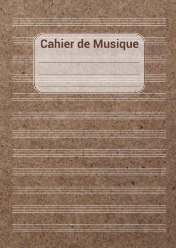 Cahier de Musique A4: Carnet de Partitions 100 Pages pour Compositeurs et Musiciens - 12 Portées par Page