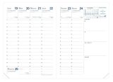 Agenda Quo Vadis 2026 Randonnée Semainier Planning Français Club Bleu Clair 13 Mois 9x12,5 cm Papier Clairefontaine Fabrication Française