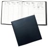 Agenda Semainier Civil 2025 Exdi Orphée - 16x16 cm Noir, Janvier à Décembre