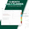 Agenda Académique A5 2025-2026 : 13 Mois, Une Page par Jour, Stylo Inclus