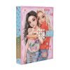 TOPModel Journal Intime avec Code Numérique et Son - Carnet Rose et Bleu avec Motif Modèle, 80 Pages Lignées et Illustrées