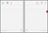 Agenda rido/idé Conform 2025 : 1 Jour par Page, Format A4, 384 Pages, Couverture Plastique Noire