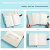 Journal Intime Cœur Verrouillable avec Arbre et Serrure – 244 Pages A5, Similicuir Bleu-Vert