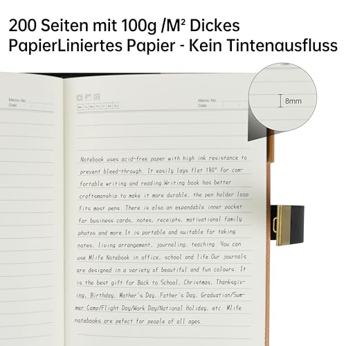 Journal Intime à Serrure Vintage A5 en Cuir PU - 200 Pages 100gsm avec Code de Sécurité - Cadeau Idéal