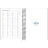 Q Kalon Agenda 2026 A5 : 1 Jour par Page, Multilingue (FR, ANG, ESP, ALL), Reliure Anneaux, Design Protecteur
