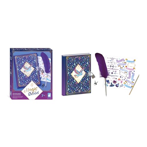 Janod Magic School Carnet Secret : Le Journal Intime Magique pour Enfants 7 Ans et Plus