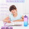 Journal Intime à Code avec Bouteille d'Eau - Cadeau Idéal pour Filles de 7 à 14 Ans