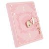 Carnet B6 à Serrure Cœur, 288 Pages Lignées Rechargeable, Journal Fleuri pour Filles et Femmes - Idée Cadeau Rose