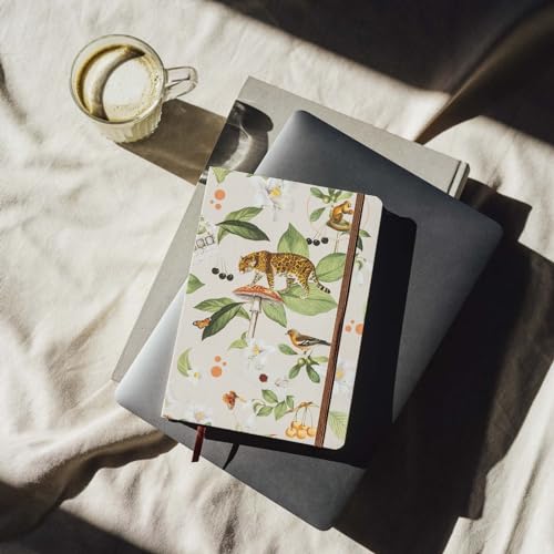 Kokonote Carnet de Notes A5 Jungle Bliss - Bullet Journal, Cahier à Pages Pointillées et Reliure Cousue