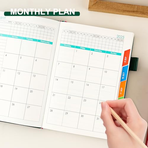 Agenda Académique A5 2025-2026 : 13 Mois, Une Page par Jour, Stylo Inclus