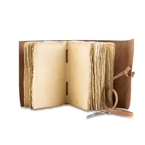 URBAN LEATHER Carnet Vintage en Cuir, Journal Non Ligné pour Écriture et Dessin, 18x13 cm