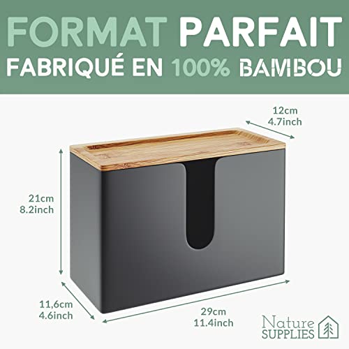 Distributeur Essuie-Mains Mural Design Élégant | Nature Supplies | Rechargeable, Compatible Pliages V/C