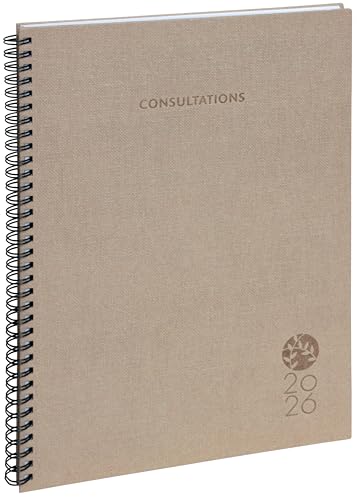 Agenda de Bureau Exacompta Consultations 29S Spiralé Forever 2026 - Semainier Janvier à Décembre