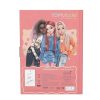 TOPModel Journal Intime avec Code Numérique et Son - Carnet Rose et Bleu avec Motif Modèle, 80 Pages Lignées et Illustrées