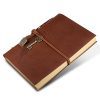 Carnet de Voyage A5 en Cuir Vintage - Journal Intime Magique avec Clé et Corde