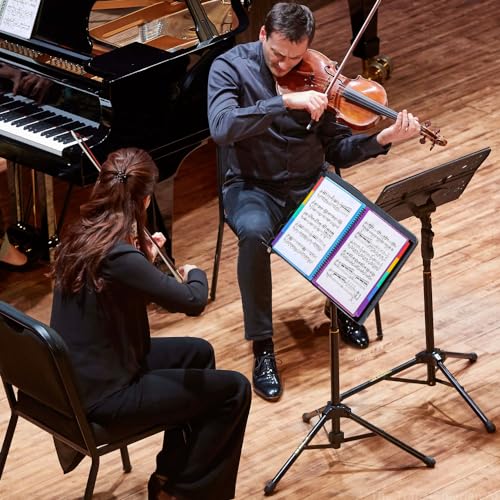 Classeur Noir A4 40 Poches pour Partitions Musicales - Idéal Concert et Chorale