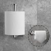 HITSLAM Porte Papier Toilette Mural en Acier Inoxydable Brossé - Design Moderne et Robuste pour Salle de Bain et WC