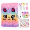 Homicozy Journal Intime Fille avec Clé et Cadenas - Carnet Secret A5 160 Pages, 4 Jouets Anti-Stress, Stylo Multicolore - Cadeau Idéal Enfants 6-9 Ans