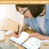 Agenda 2025 Semainier A5 - Planificateur Journalier avec Poche Intérieure et Élastique