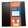 Agenda Semainier Civil 2025 Exdi Orphée - 16x16 cm Noir, Janvier à Décembre